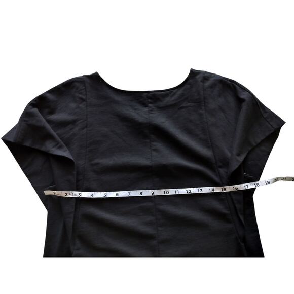 New Zara Women's Black Cotton Cap Sleeveless Pullover Mini Dress Size S - Picture 8 of 10